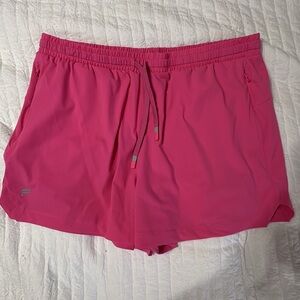 Fabletics Pink Athletic Shorts Lightweight Elastic Waist